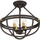 Sergeant - Semi-flush mount 4 light western bronze - SRG1716WT