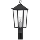 Stoneleigh - Outdoor post 1 light mottled black - STNL9009MB