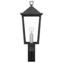 Stoneleigh - Outdoor post 1 light mottled black - STNL9009MB