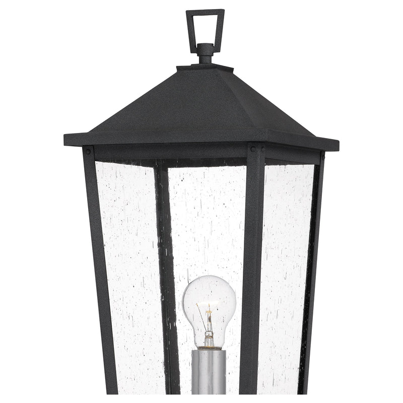 Stoneleigh - Outdoor post 1 light mottled black - STNL9009MB