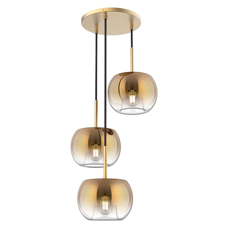 ch57514-bg-cp - multi-light pendant Brushed Gold/Copper - www.donslighthouse.ca