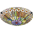 Watkins - Flush mount tiffany 2 light vintage bron - TF1716VB