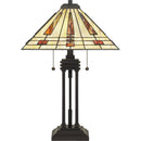 Stevie - Table lamp tiffany 2 light western bronz - TF5209TWT