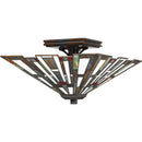 Maybeck - Semi-flush mount tiffany 2 light valiant - TFMK1714VA
