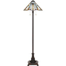 Maybeck - Floor lamp tiffany 2 light valiant bronz - TFMK9362VA