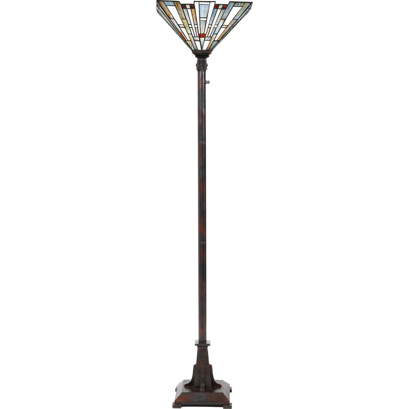 Maybeck - Torchiere tiffany 1 light valiant bronze - TFMK9471VA