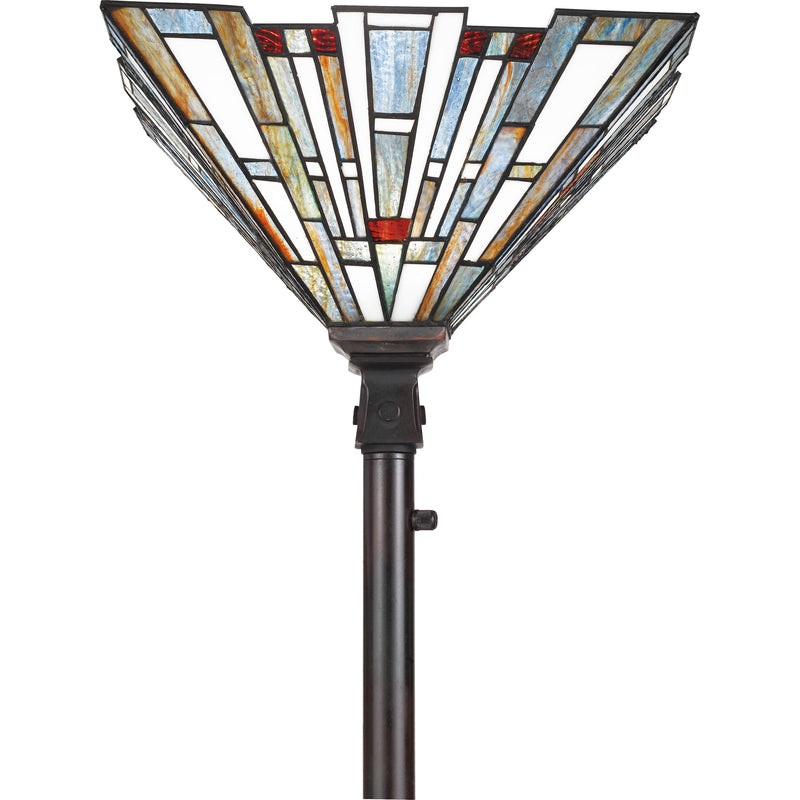 Maybeck - Torchiere tiffany 1 light valiant bronze - TFMK9471VA