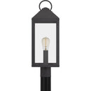 Thorpe - Outdoor post 1 light mottled black - TPE9008MB