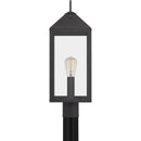Thorpe - Outdoor post 1 light mottled black - TPE9008MB