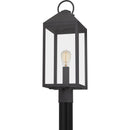 Thorpe - Outdoor post 1 light mottled black - TPE9008MB