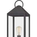 Thorpe - Outdoor post 1 light mottled black - TPE9008MB