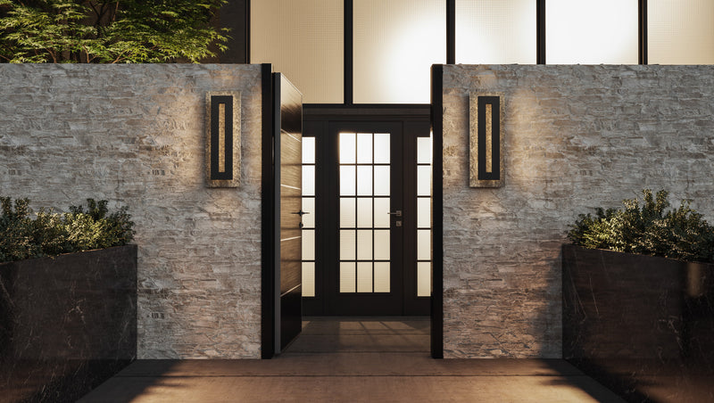 Tate - Outdoor wall led light earth black - TTE8408EK