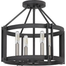 Victor - Semi-flush mount 4 light mottled black - VC1716MB