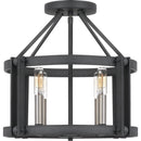 Victor - Semi-flush mount 4 light mottled black - VC1716MB