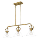 wbs136ws - linear chandelier Weathered Brass - www.donslighthouse.ca