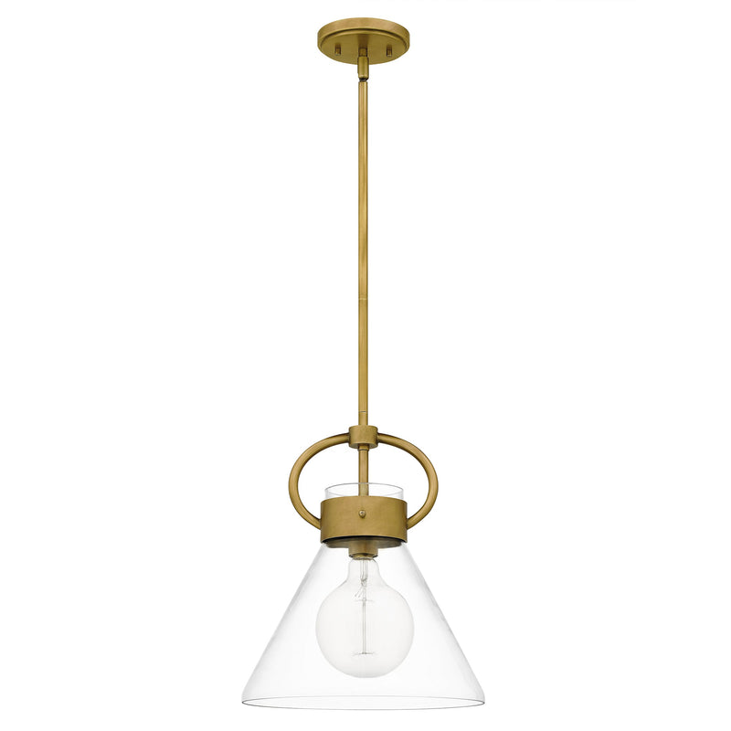 Webster - Mini pendant 1 light weathered brass - WBS1512WS