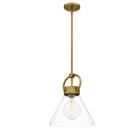 Webster - Mini pendant 1 light weathered brass - WBS1512WS
