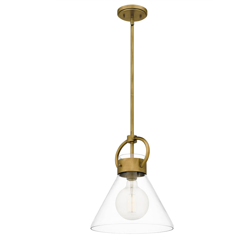 Webster - Mini pendant 1 light weathered brass - WBS1512WS