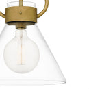 Webster - Semi flush 1 light weathered brass - WBS1712WS