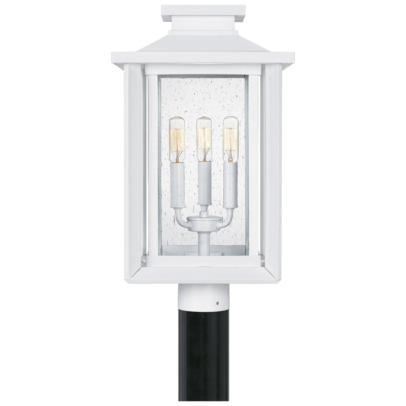 Wakefield - Outdoor post 3 light white lustre - WKF9011W