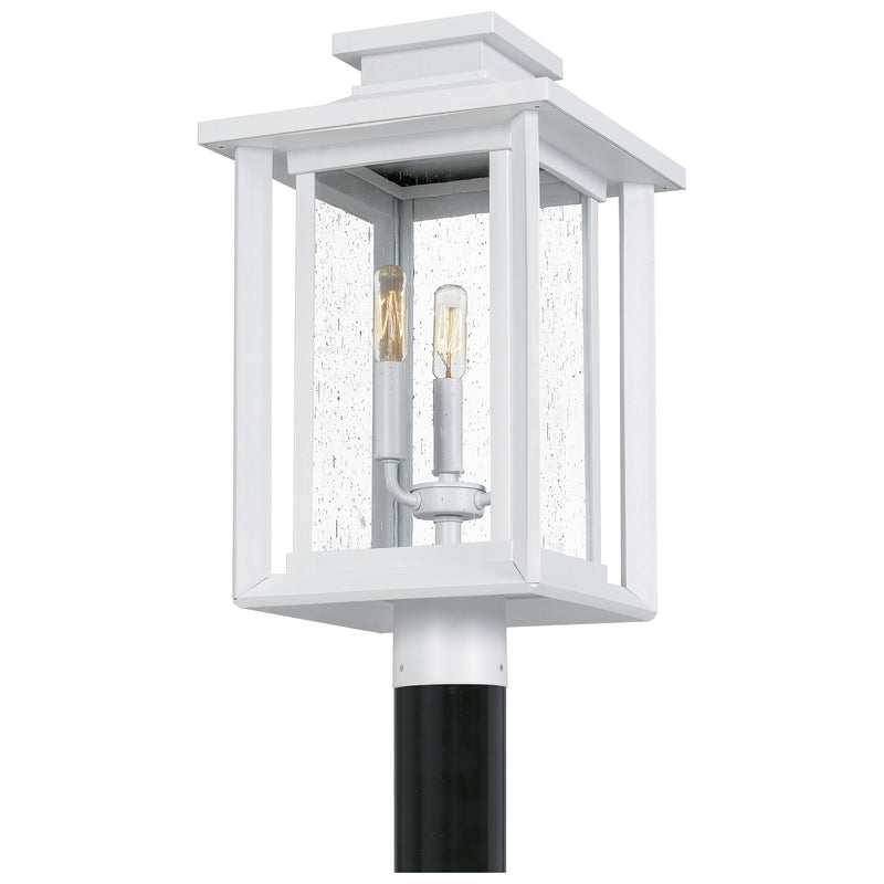 Wakefield - Outdoor post 3 light white lustre - WKF9011W