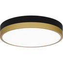wln1611mbkg - flush mount Matte Black Gold - www.donslighthouse.ca