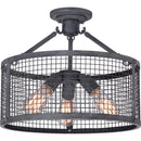 wlr1716mb semi flush Mottled Black - www.donslighthouse.ca