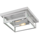 Westover - Flush mount 2 lights stainless steel - WVR1312SS