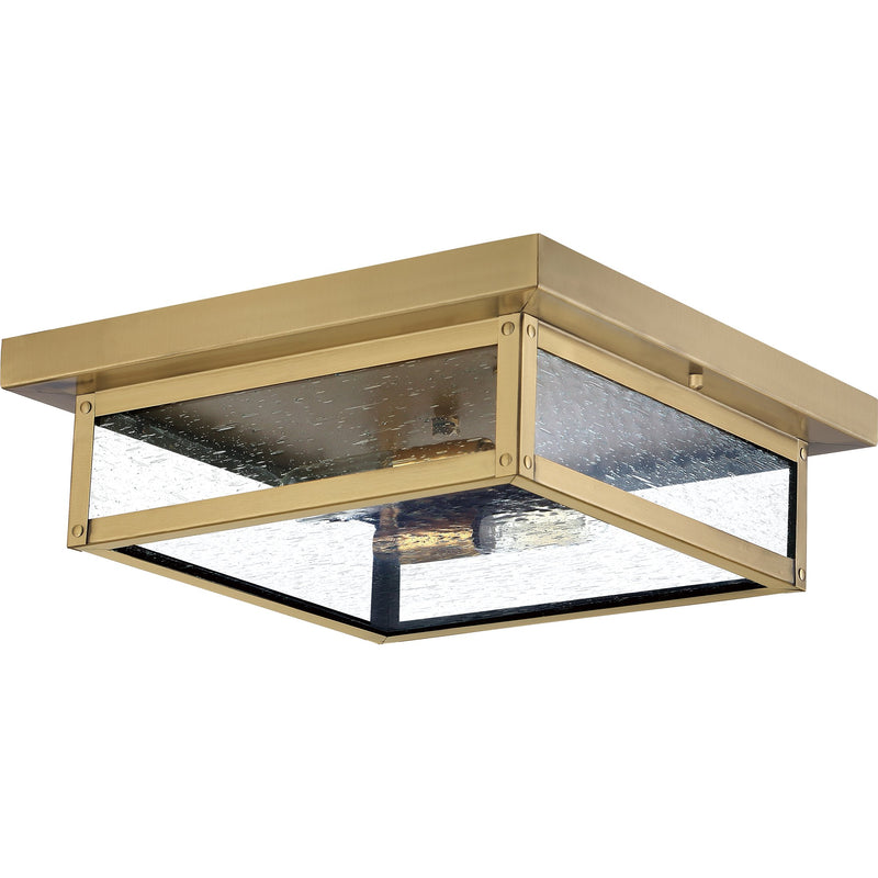 Westover - Outdoor flushmount 2 light antique brass - WVR1612A