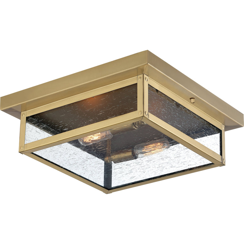 Westover - Outdoor flushmount 2 light antique brass - WVR1612A