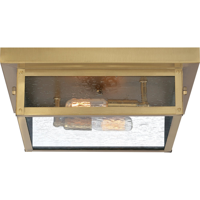 Westover - Outdoor flushmount 2 light antique brass - WVR1612A