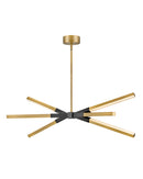 fr30618lcb - linear chandelier Lacquered Brass - www.donslighthouse.ca