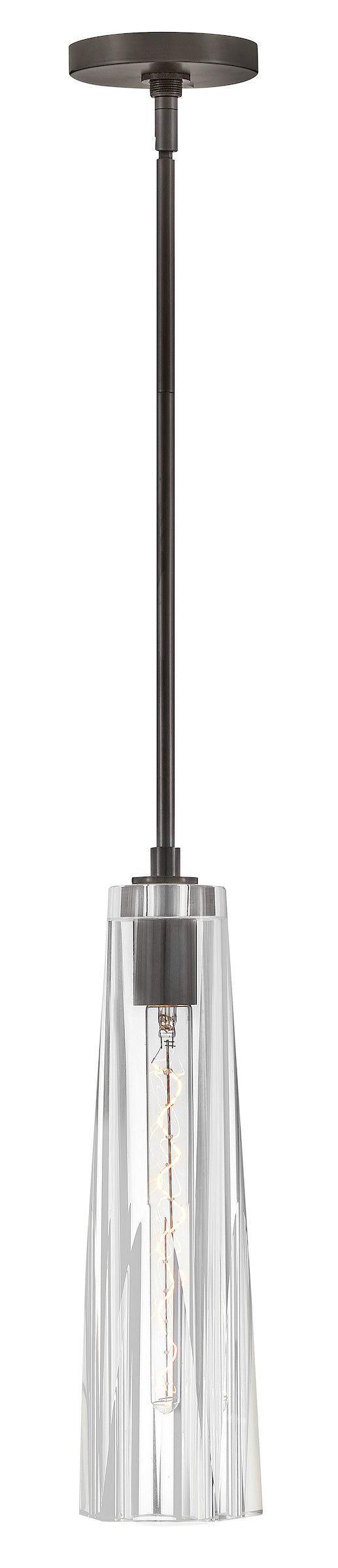 fr31107bx-cl - mini pendant Black Oxide with Clear Crystal - www.donslighthouse.ca