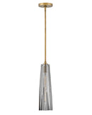 fr31107hbr-sm - mini pendant Heritage Brass with Smoked Crystal - www.donslighthouse.ca