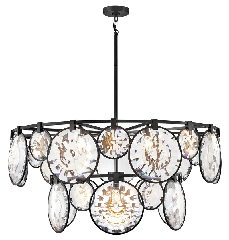 fr31268blk - chandelier multi tier Black - www.donslighthouse.ca