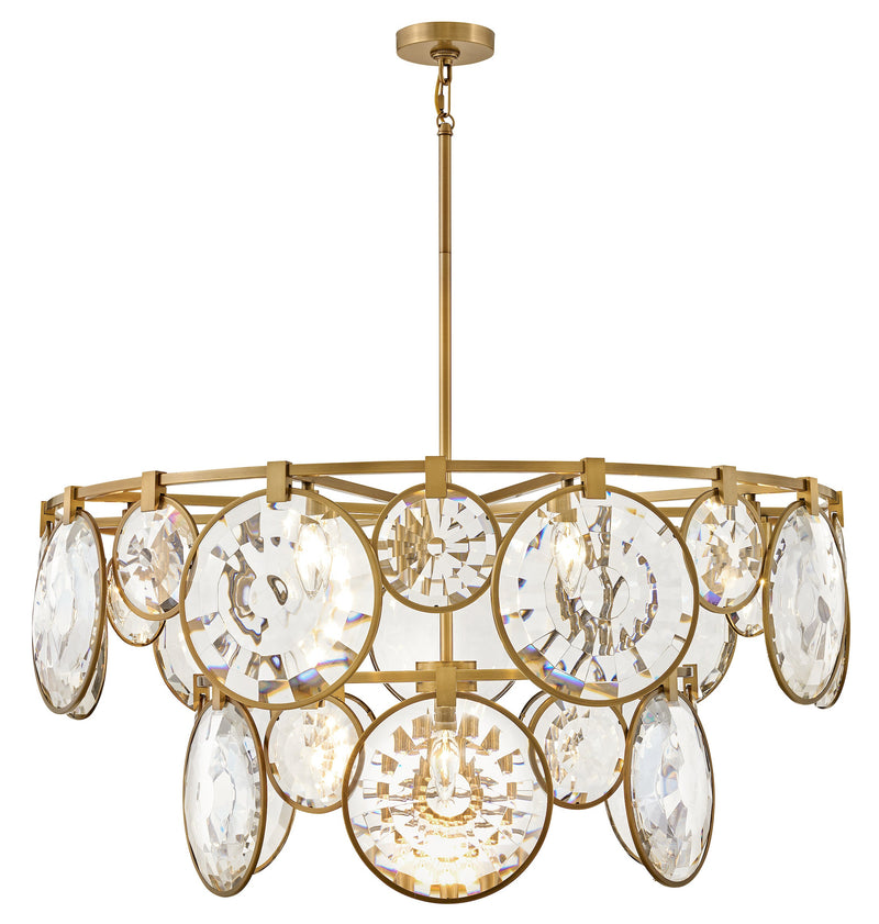 fr31268hbr - chandelier multi tier Heritage Brass - www.donslighthouse.ca