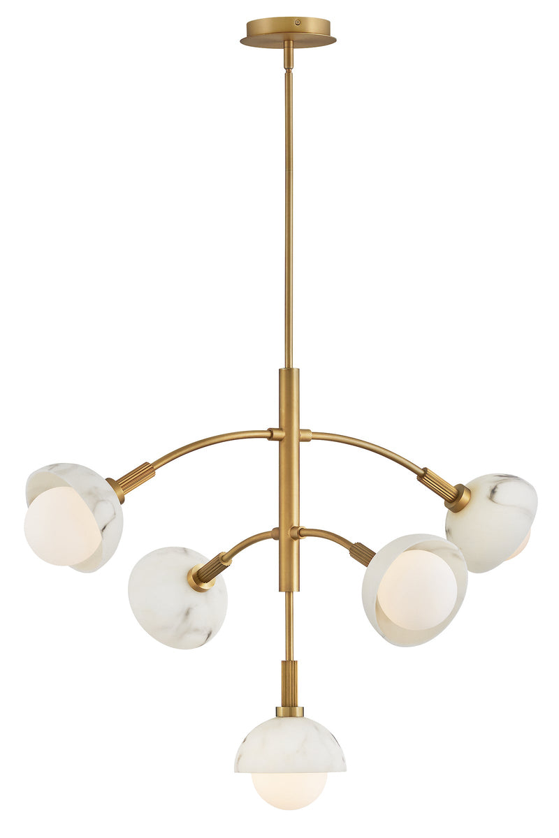 fr38405hb - chandelier multi tier Heritage Brass - www.donslighthouse.ca