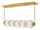 fr41465lcb - linear chandelier Lacquered Brass - www.donslighthouse.ca