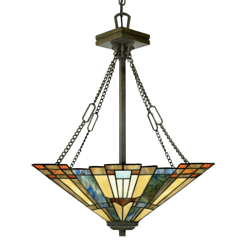 Inglenook - Pendant tiffany 3l  vltn brnz - TFIK2817VA